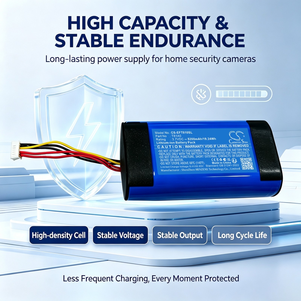 Batteri kompatibel med Eufy CS-EFT810SL