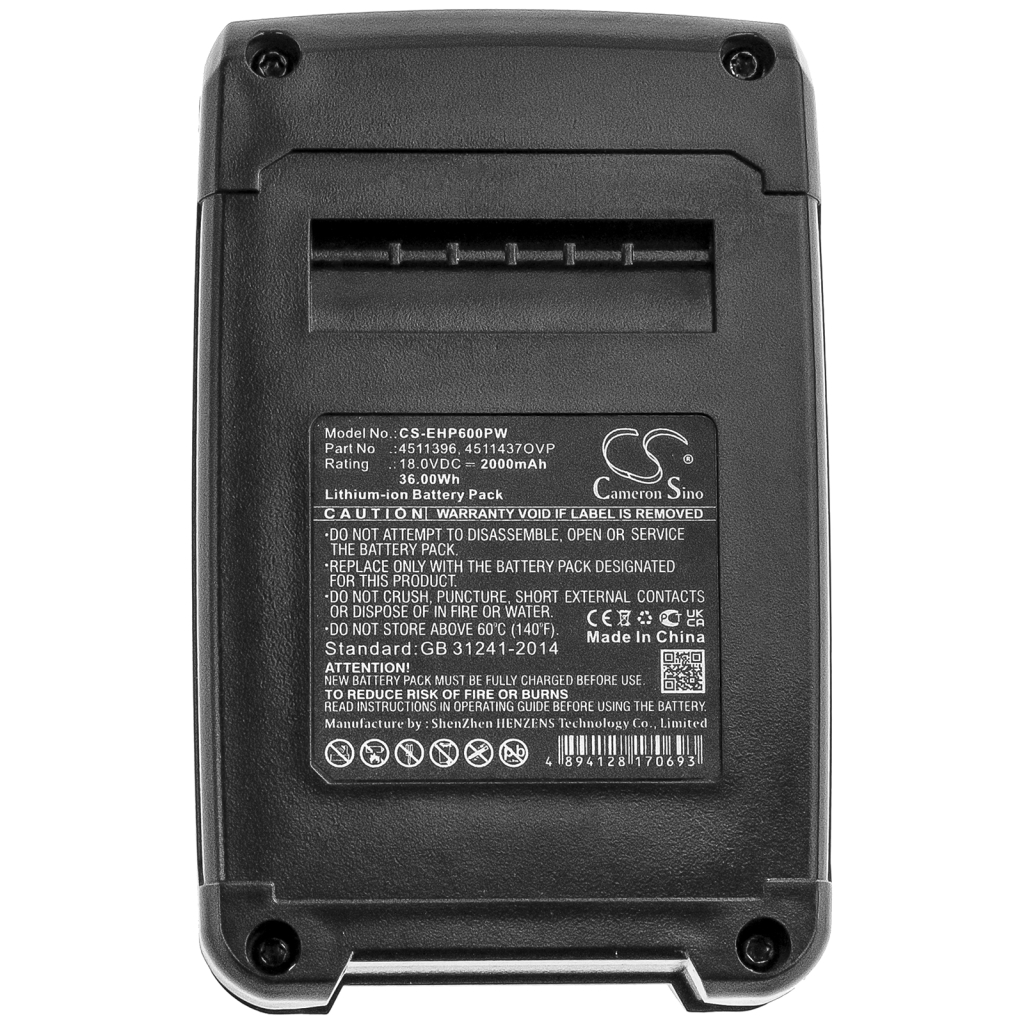 Batterier Erstatter 4511437OVP