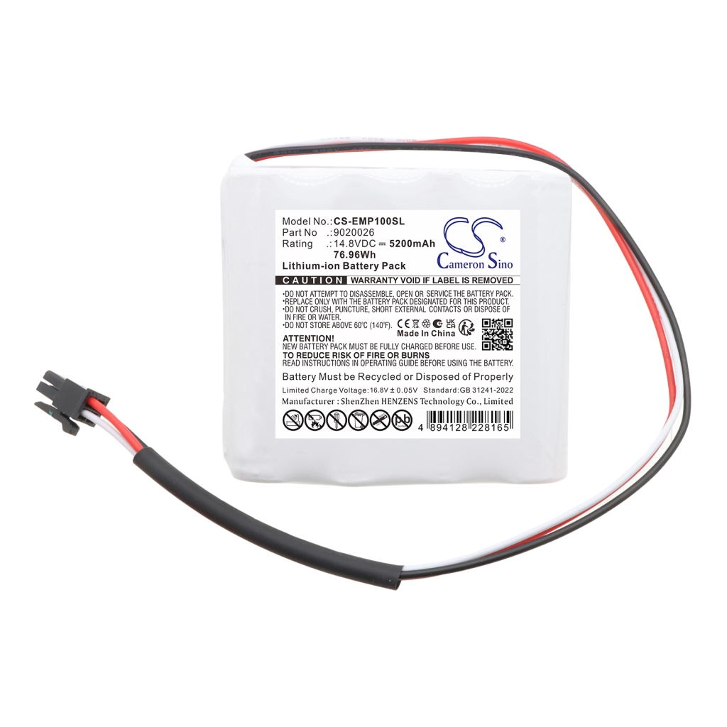Batteri kompatibel med Emtek CS-EMP100SL