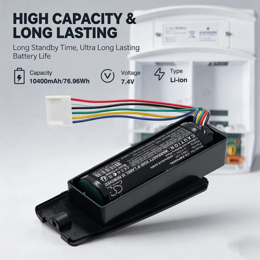 Batterier kompatibel med Emerson MP4000 MP4000 CS-EMP400SL