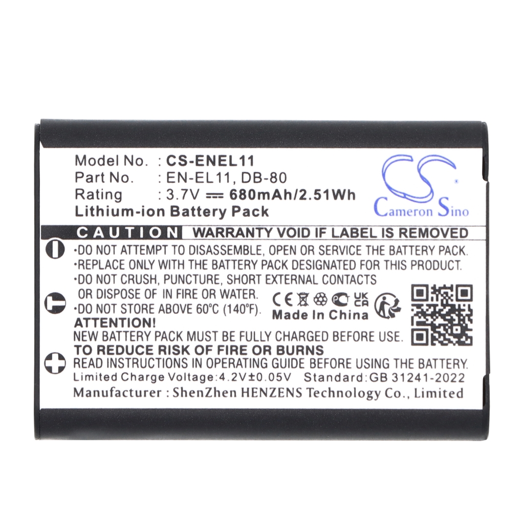 Nikon Olympus PENTAX Ricoh Sanyo CS-ENEL11