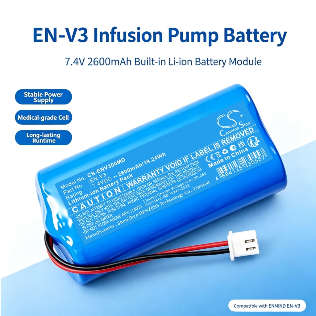 Batteri kompatibel med Enmind CS-ENV300MD