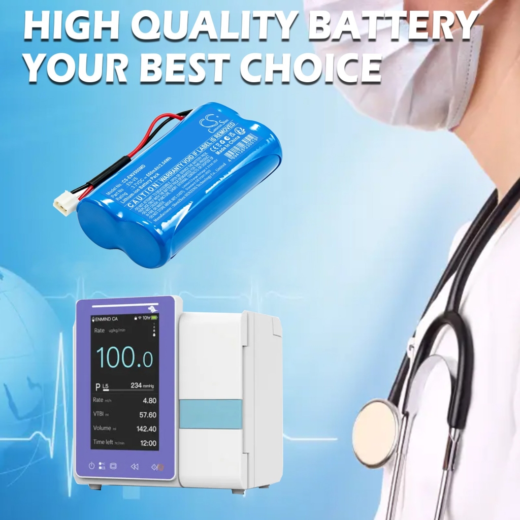 Batteri kompatibel med Enmind CS-ENV500MD