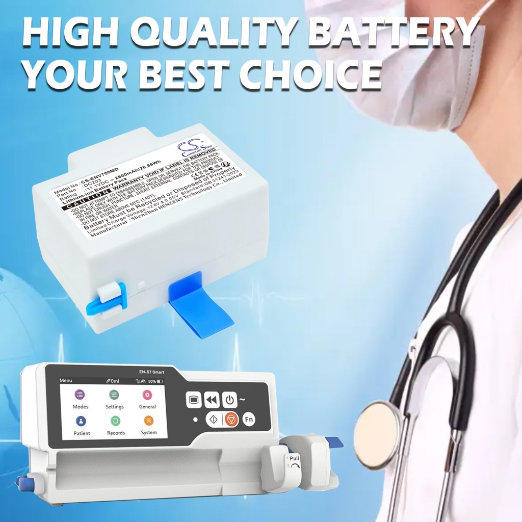 Batteri kompatibel med Enmind CS-ENV700MD