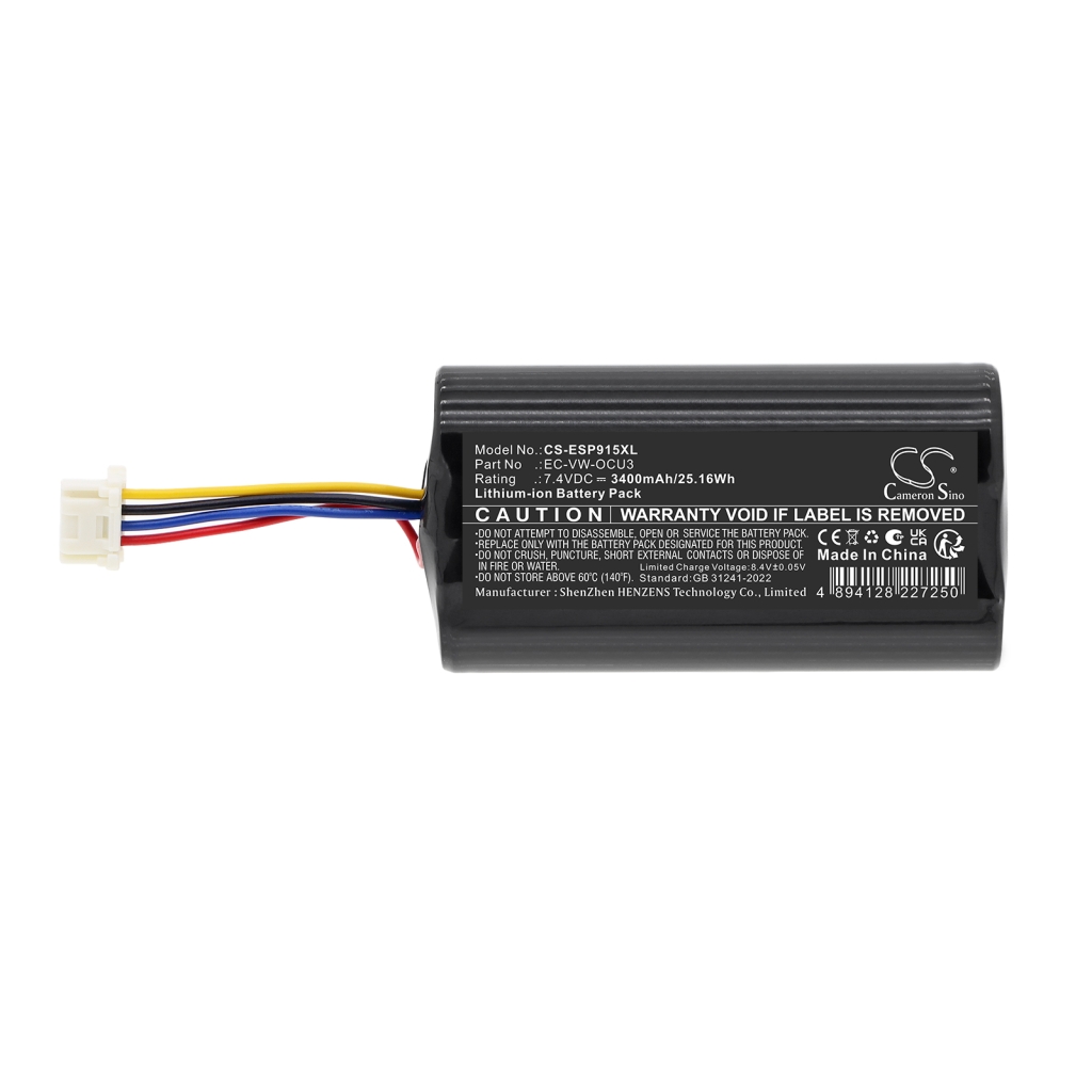 Batteri kompatibel med Volkswagen Audi Seat Skoda CS-ESP915XL