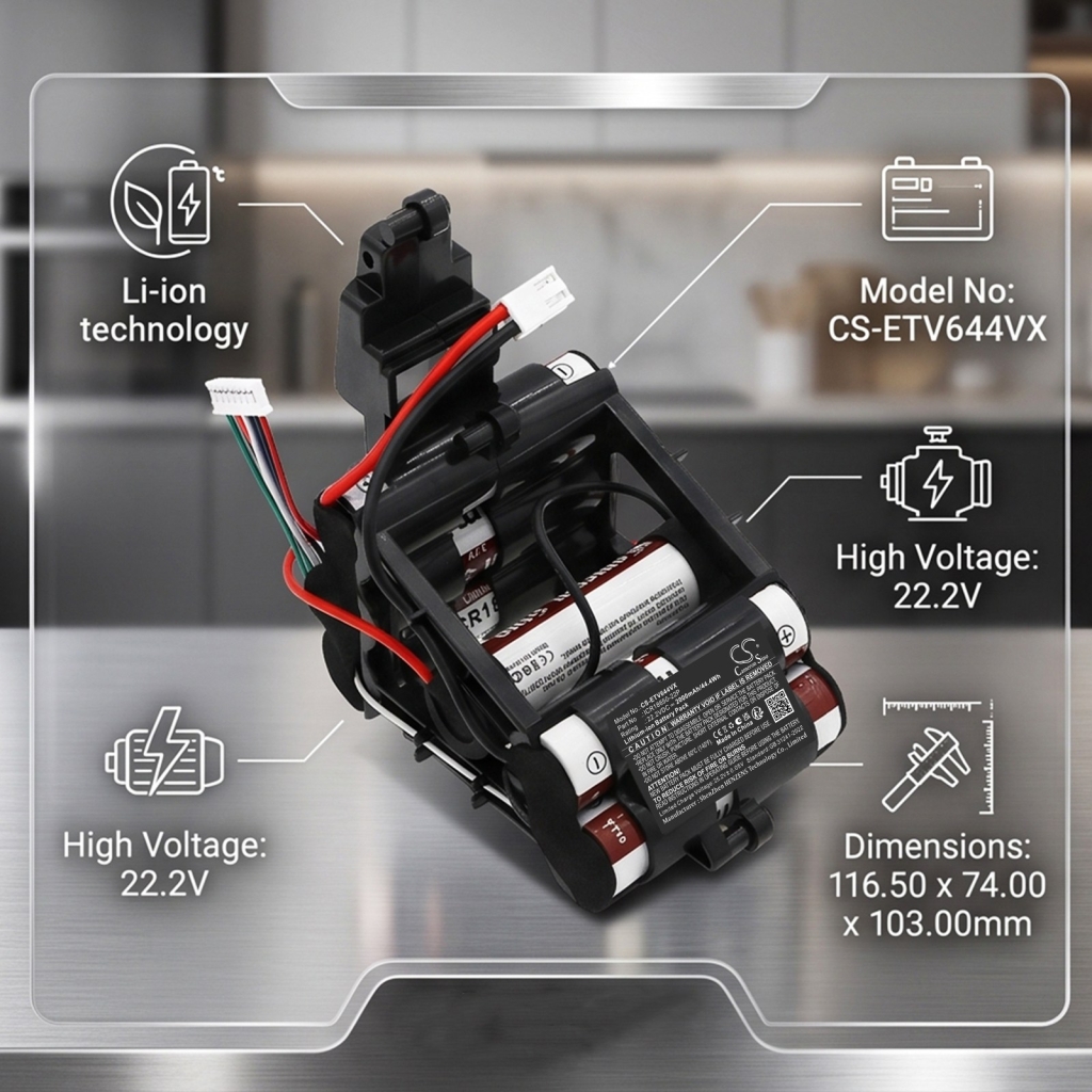 Batteri kompatibel med Eta CS-ETV644VX