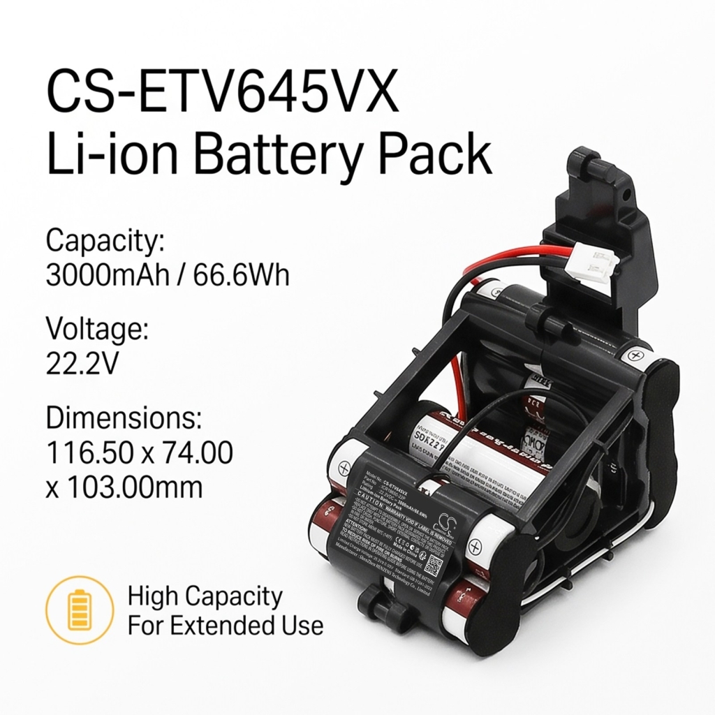 Batteri kompatibel med Eta CS-ETV645VX