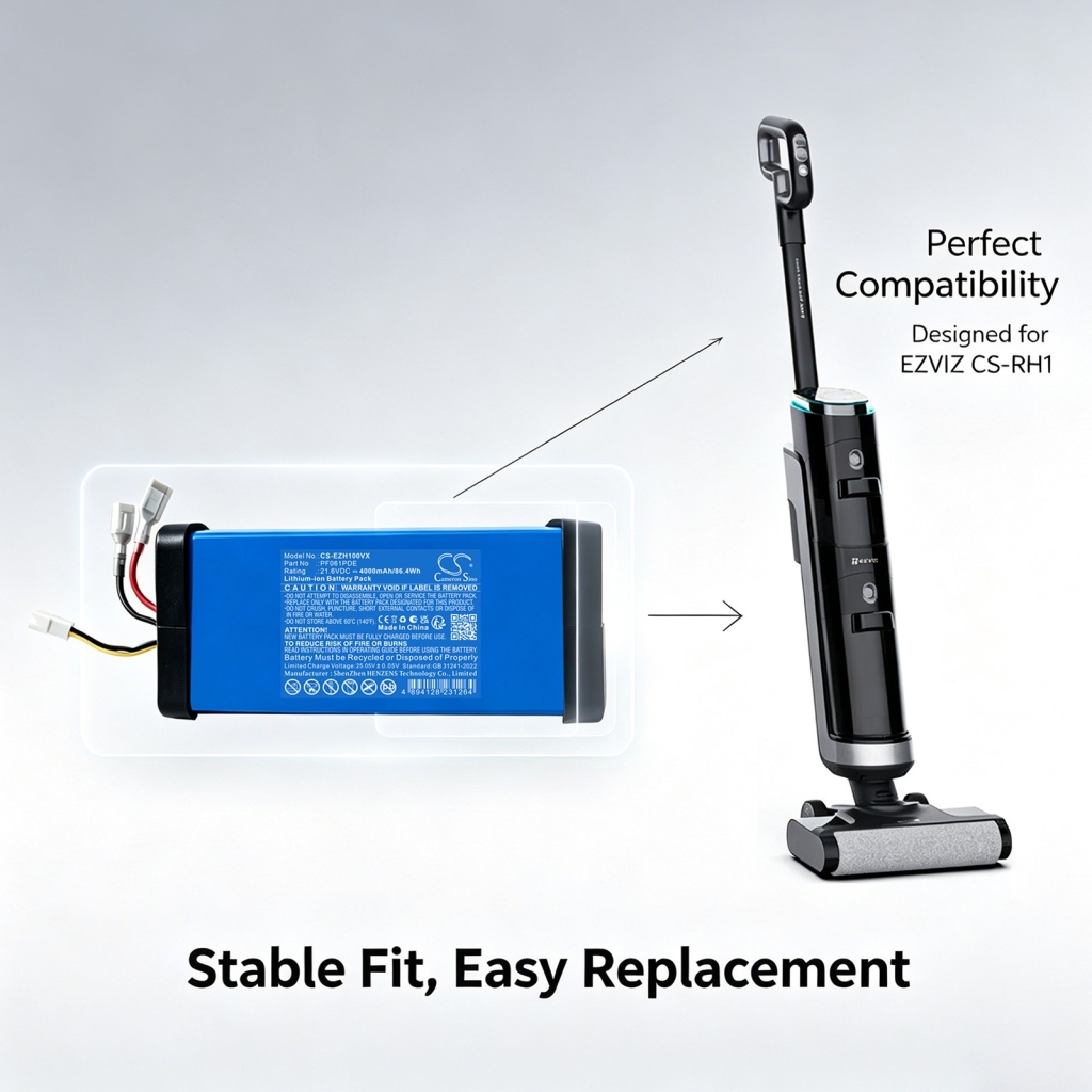 Batteri kompatibel med Ezviz CS-EZH100VX