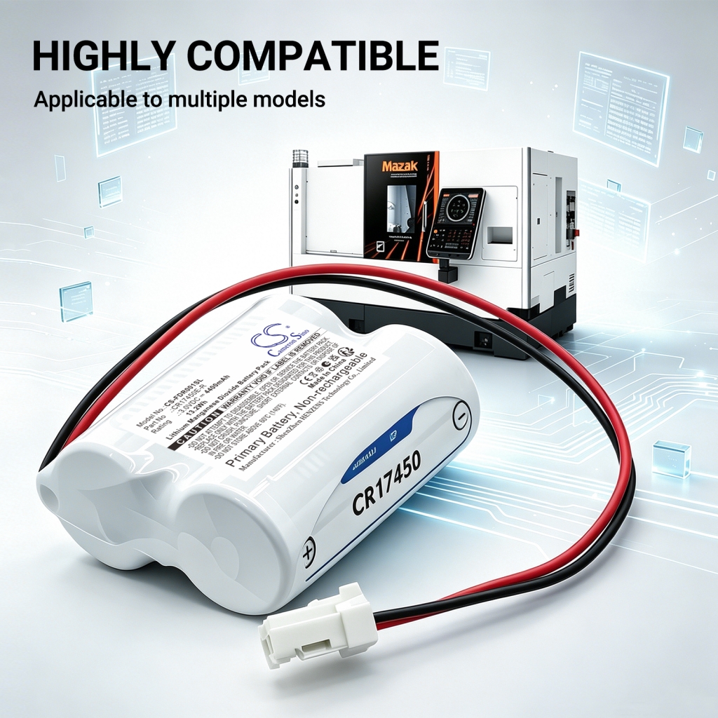 Batteri kompatibel med Fdk Mazak CS-FDR001SL