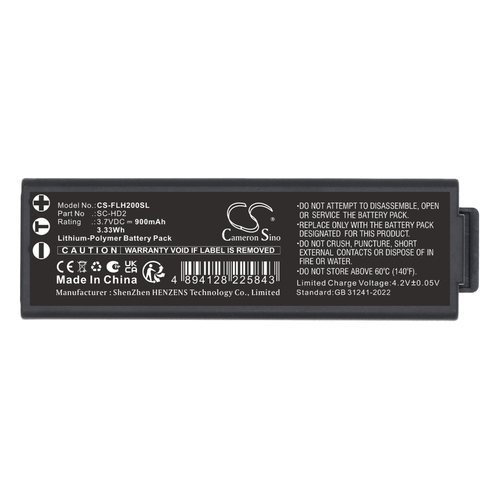 Batteri kompatibel med Firefighter CS-FLH200SL