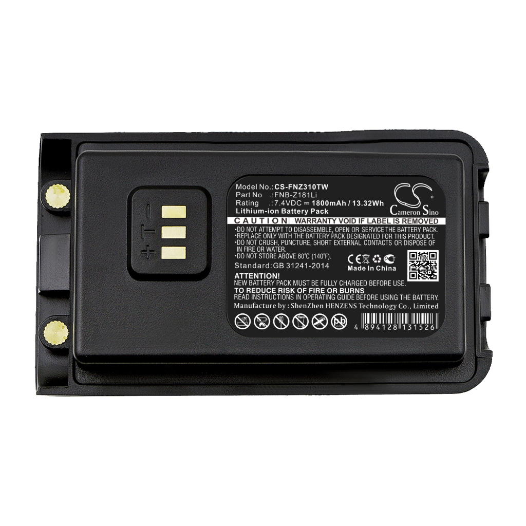Tovejs radio batteri Vertex CS-FNZ310TW