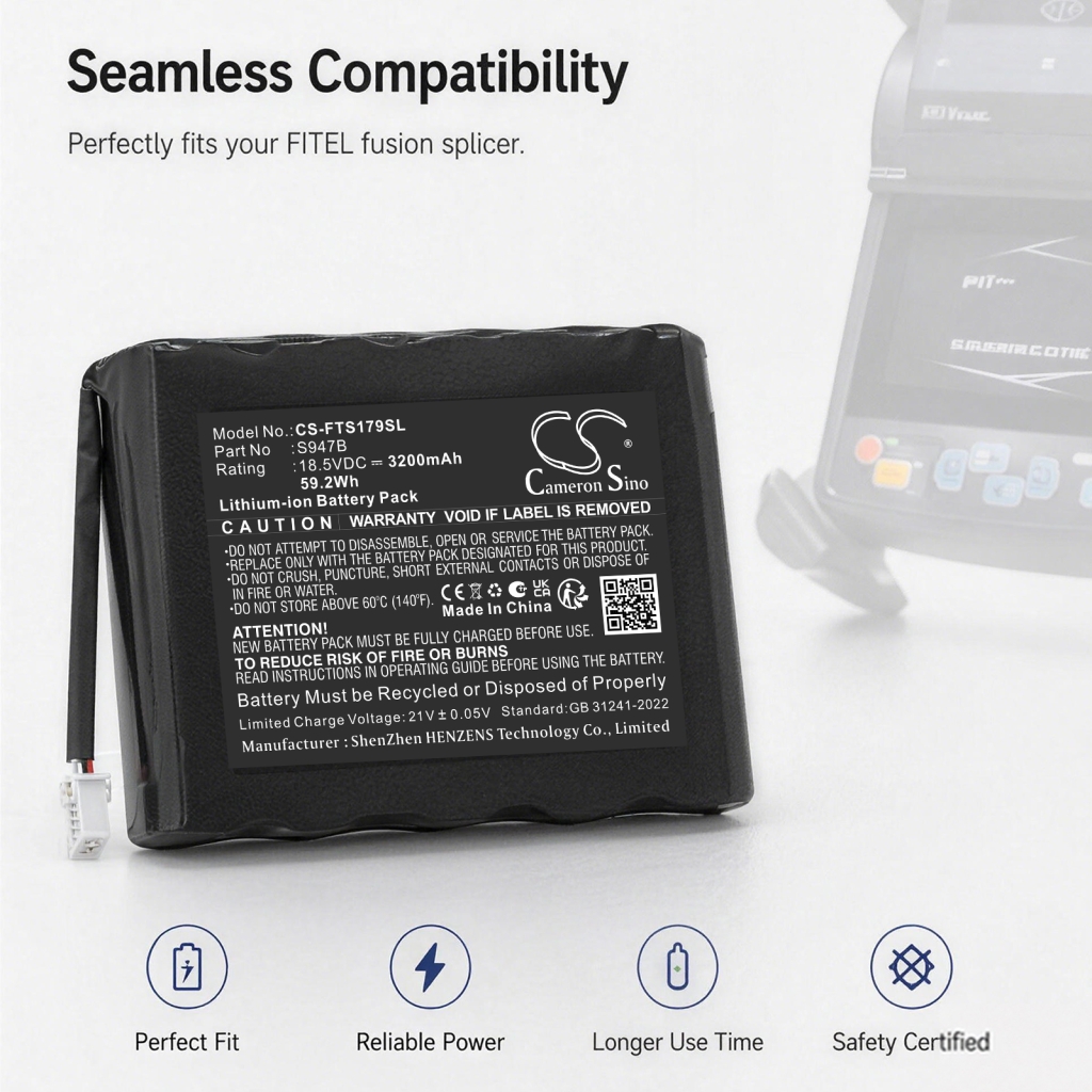 Batteri kompatibel med Fitel CS-FTS179SL