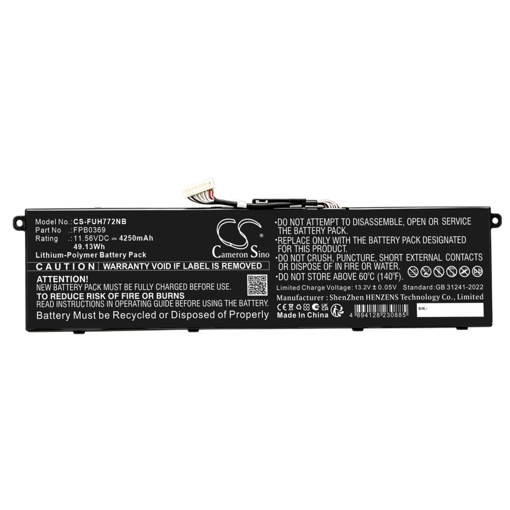 Batteri kompatibel med Fujitsu CS-FUH772NB