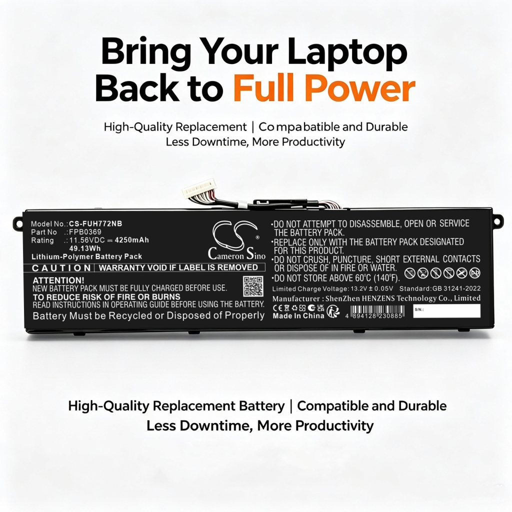 Batteri kompatibel med Fujitsu CS-FUH772NB