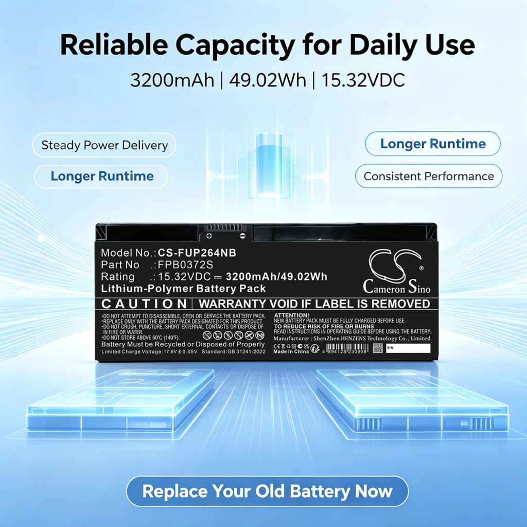 Batteri kompatibel med Fujitsu CS-FUP264NB