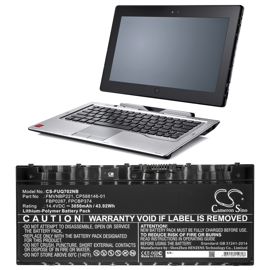 Notebookbatteri Fujitsu CS-FUQ702NB