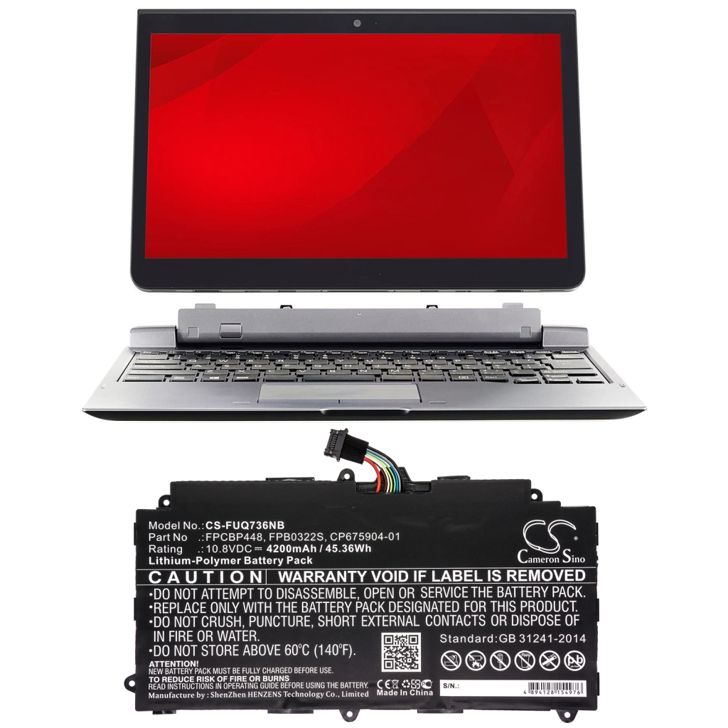 Notebookbatteri Fujitsu CS-FUQ736NB