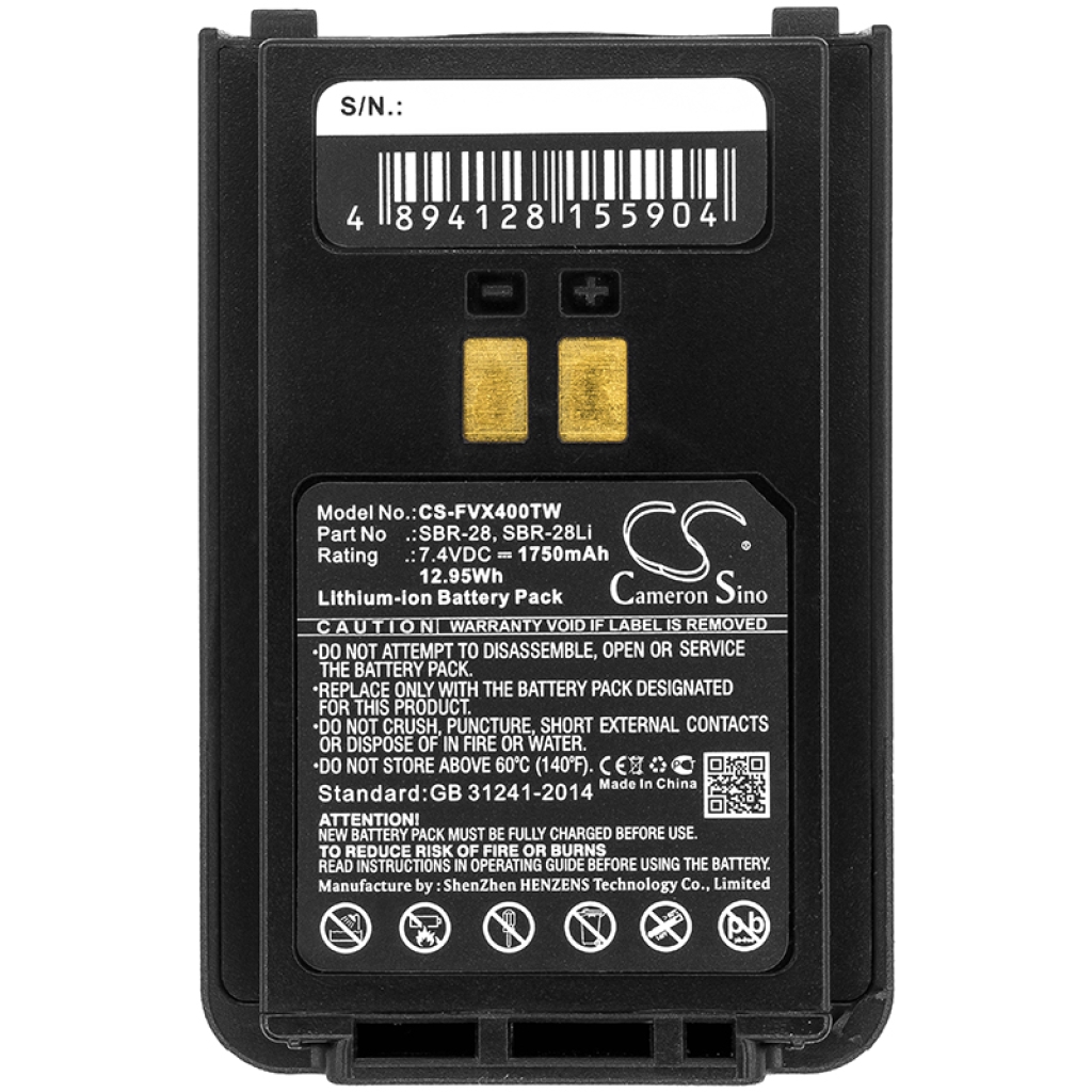 Tovejs radio batteri YAESU CS-FVX400TW