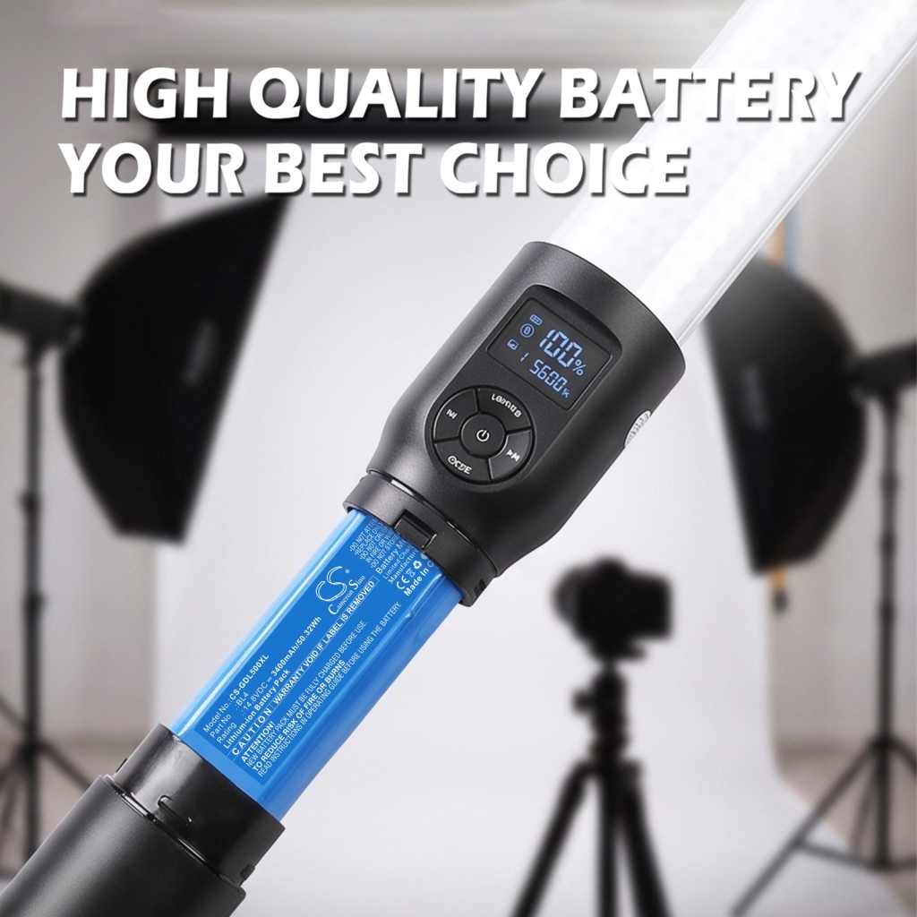 Batterier kompatibel med GODOX LC500 LC500 CS-GDL500XL