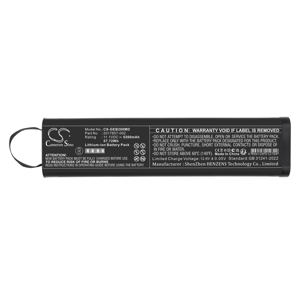 Medicinsk batteri GE CS-GEB200MD