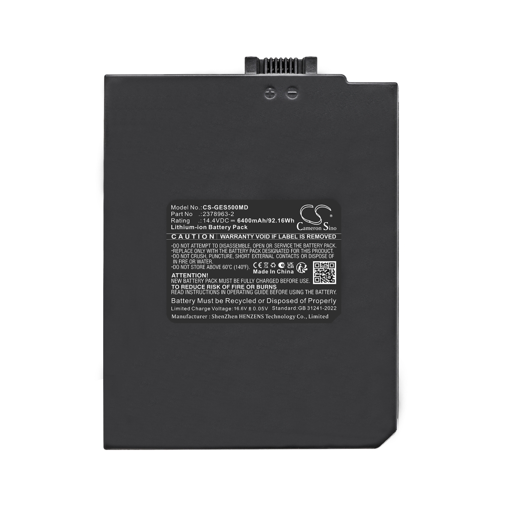 Cameron Sino CS-GES500MD batteripakkevisning: 14,4V 6400mAh Li-ion, til medicinsk ultralydsapparat