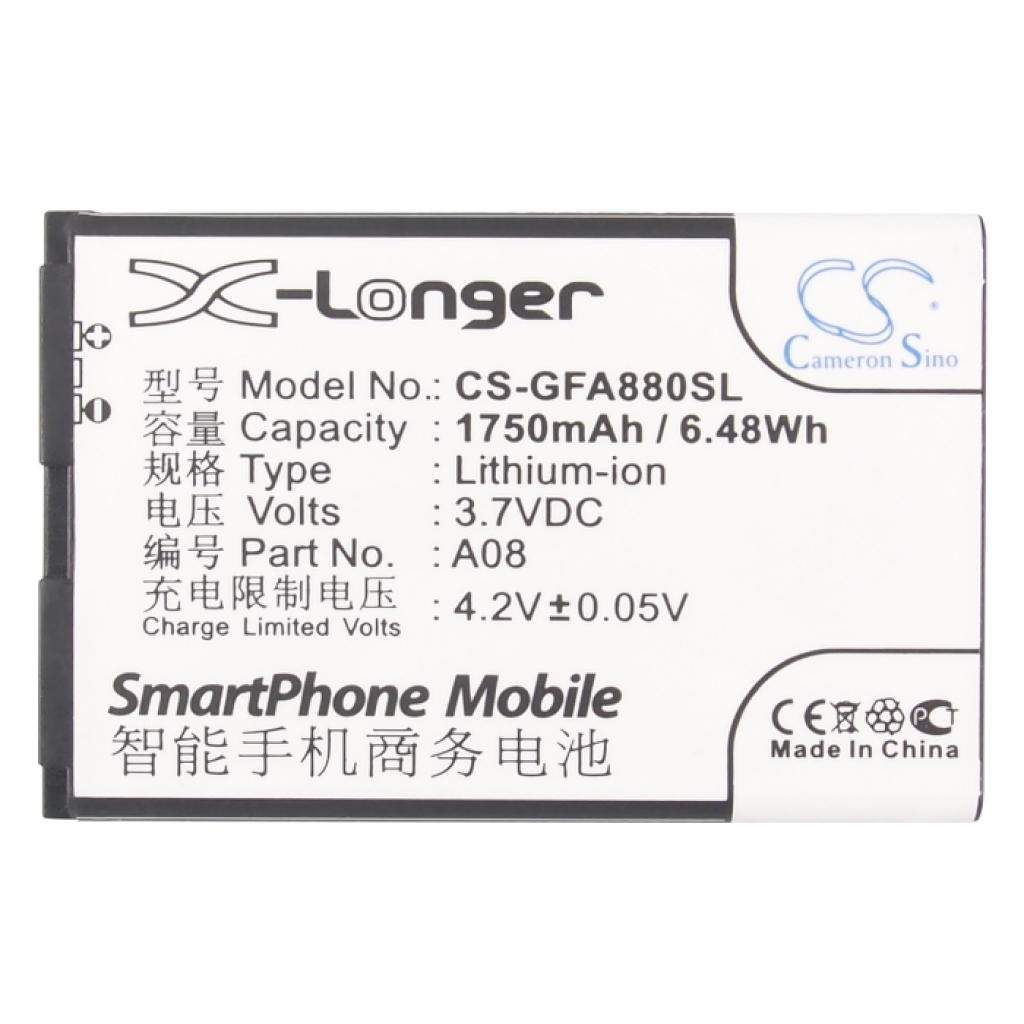 Mobiltelefonbatteri GFive CS-GFA880SL
