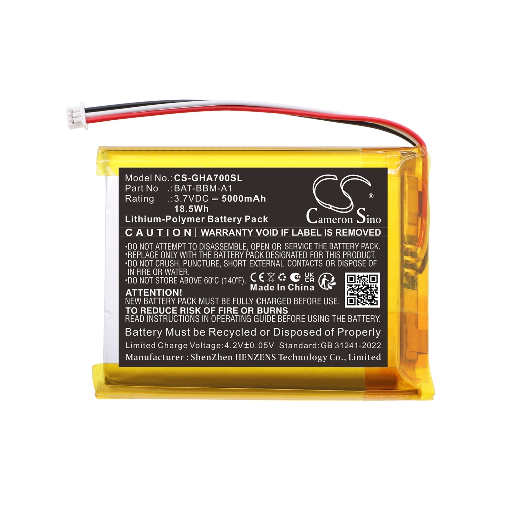 Batteri kompatibel med Ghb CS-GHA700SL