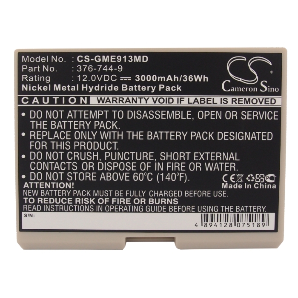Batteri kompatibel med GE CS-GME913MD