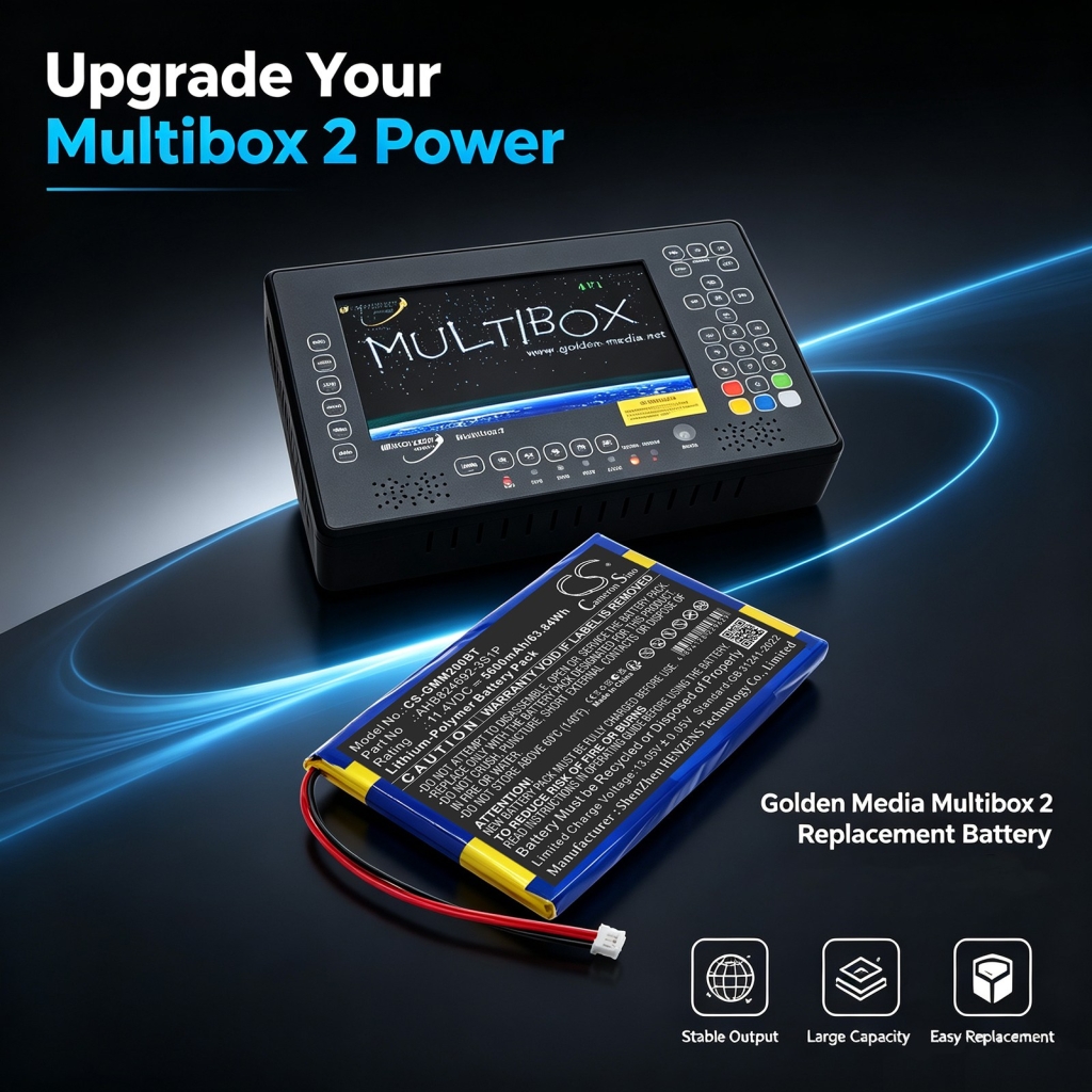 Batterier kompatibel med Golden Media Multibox Multibox 2 CS-GMM200BT