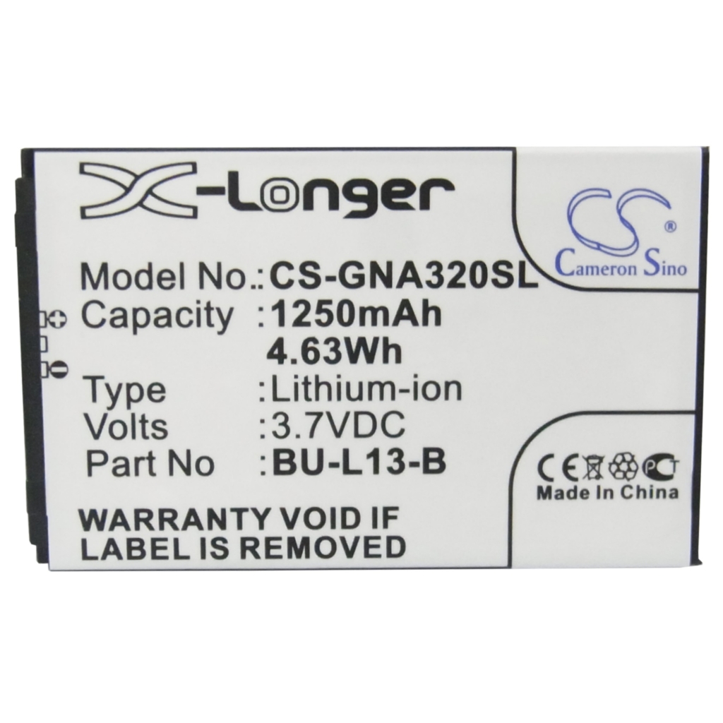 Mobiltelefonbatteri GIONEE CS-GNA320SL