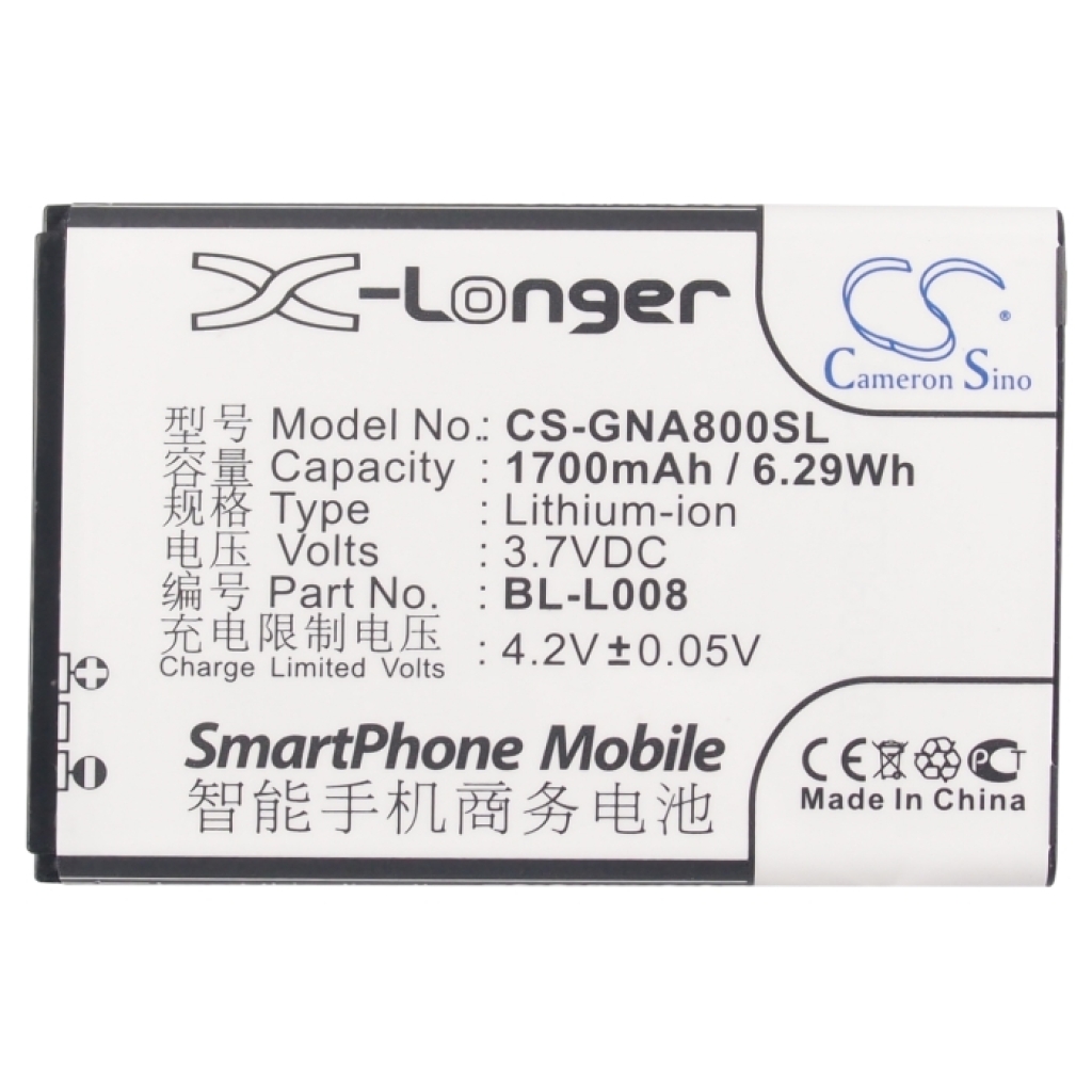 Batteri kompatibel med GIONEE CS-GNA800SL