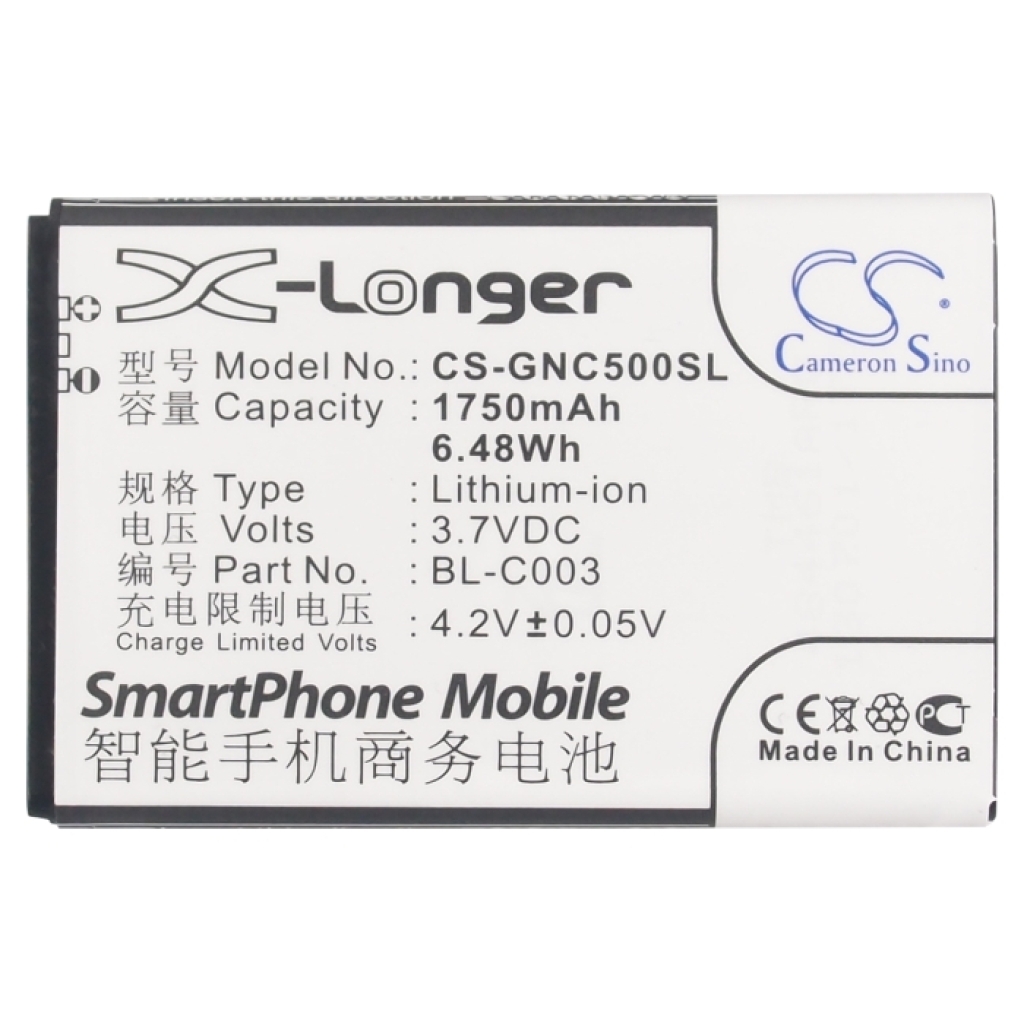 Mobiltelefonbatteri GIONEE CS-GNC500SL