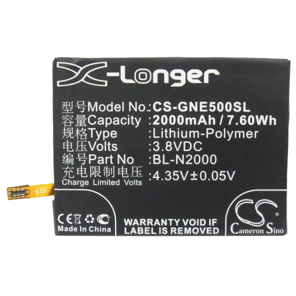 Batteri kompatibel med GIONEE CS-GNE500SL