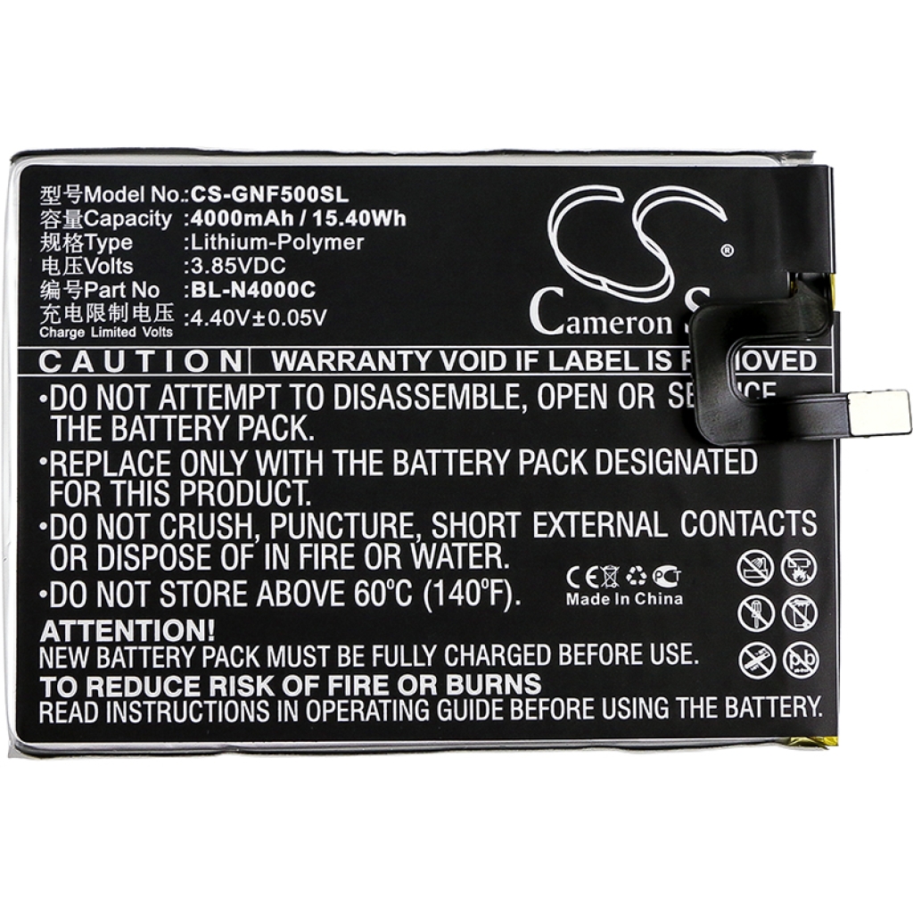 Mobiltelefonbatteri GIONEE CS-GNF500SL