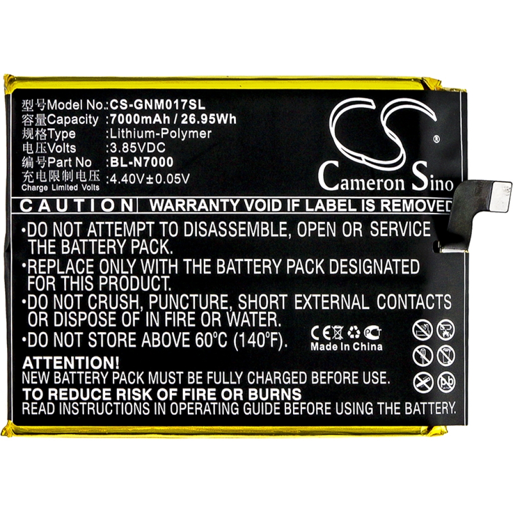 Mobiltelefonbatteri GIONEE CS-GNM017SL