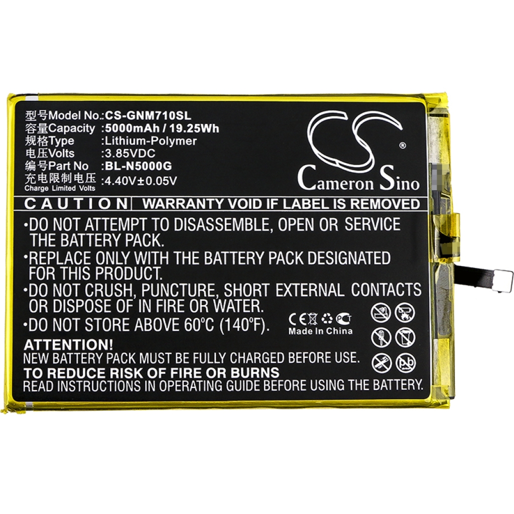 Mobiltelefonbatteri GIONEE CS-GNM710SL