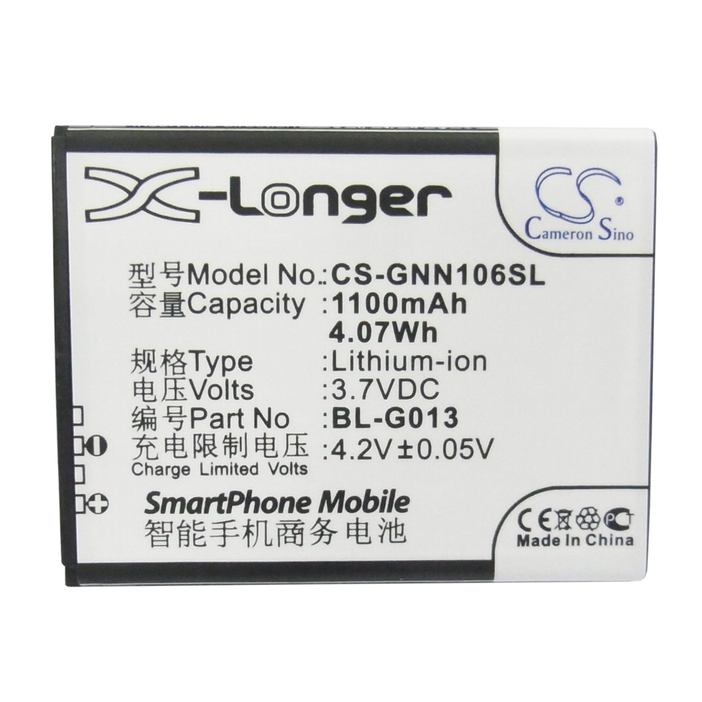 Batteri kompatibel med GIONEE CS-GNN106SL