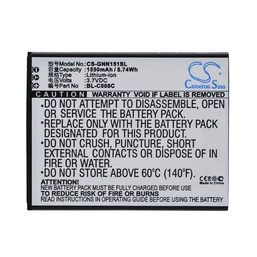 Mobiltelefonbatteri GIONEE CS-GNN151SL