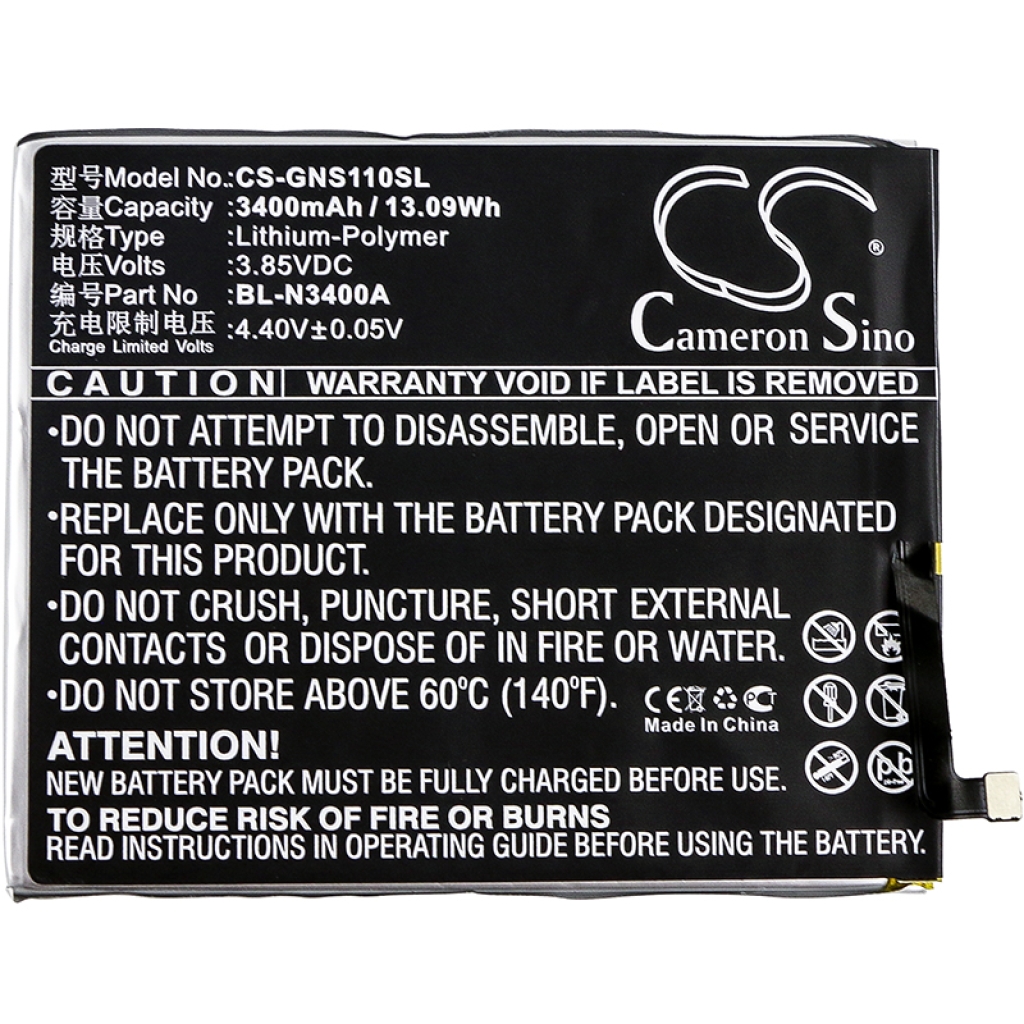 Mobiltelefonbatteri GIONEE CS-GNS110SL