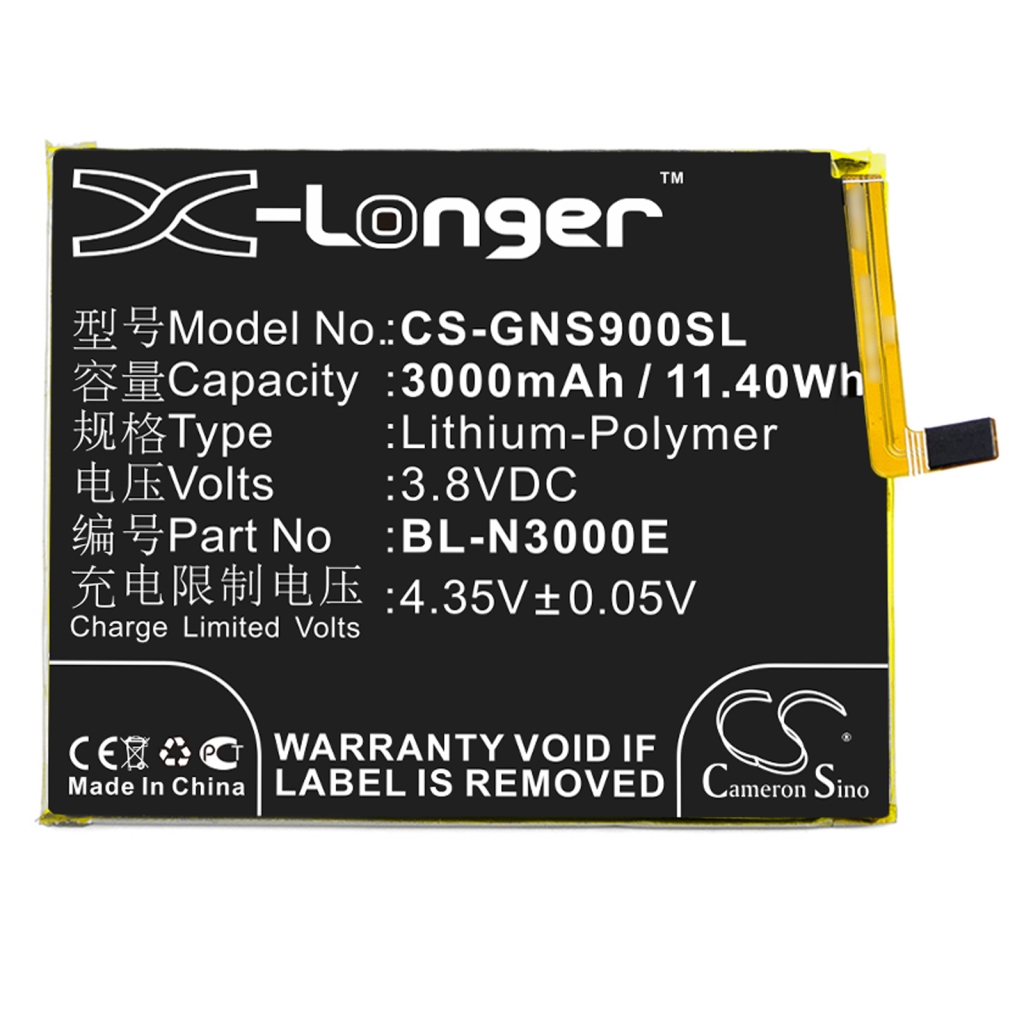Mobiltelefonbatteri GIONEE CS-GNS900SL