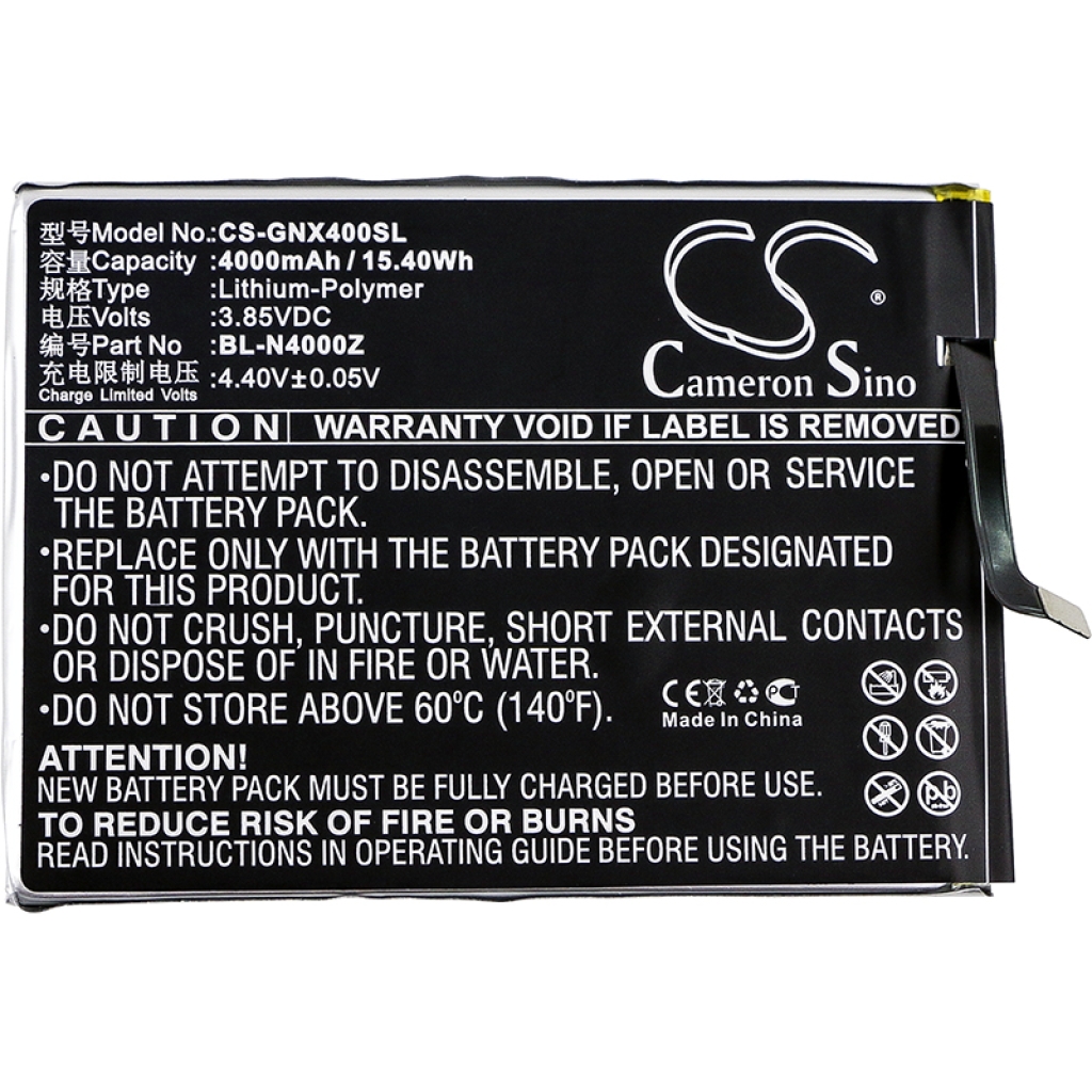Mobiltelefonbatteri GIONEE CS-GNX400SL