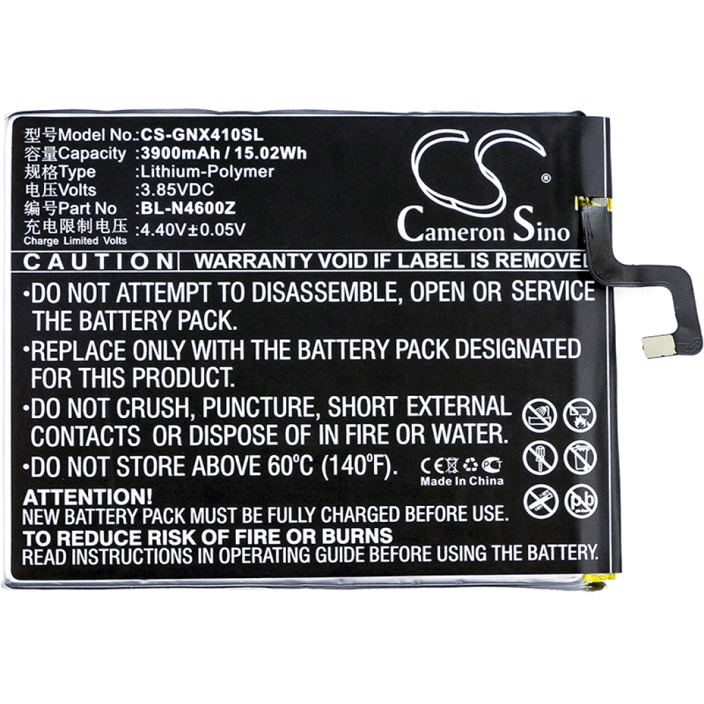 Mobiltelefonbatteri GIONEE CS-GNX410SL