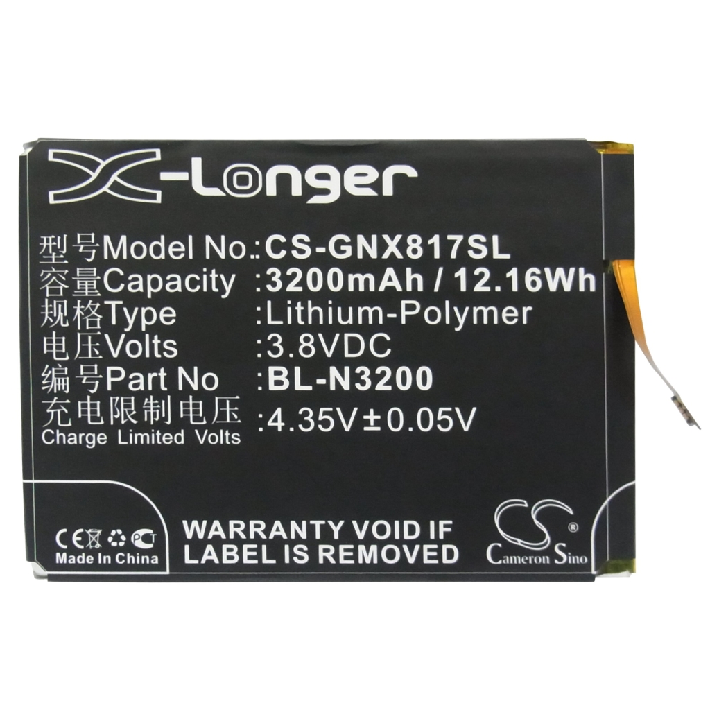 Batteri kompatibel med GIONEE CS-GNX817SL
