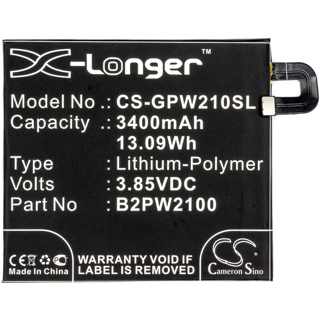 Mobiltelefonbatteri Google CS-GPW210SL