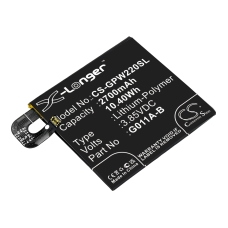 Kompatibel batteriudskiftning til Google 35H00272-01M,35H00272-03M,G011A-B