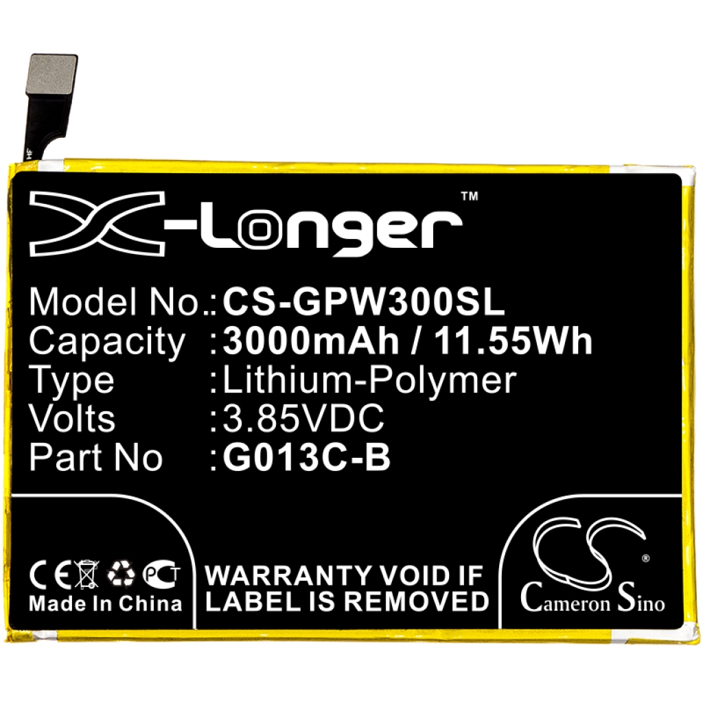 Mobiltelefonbatteri Google CS-GPW300SL