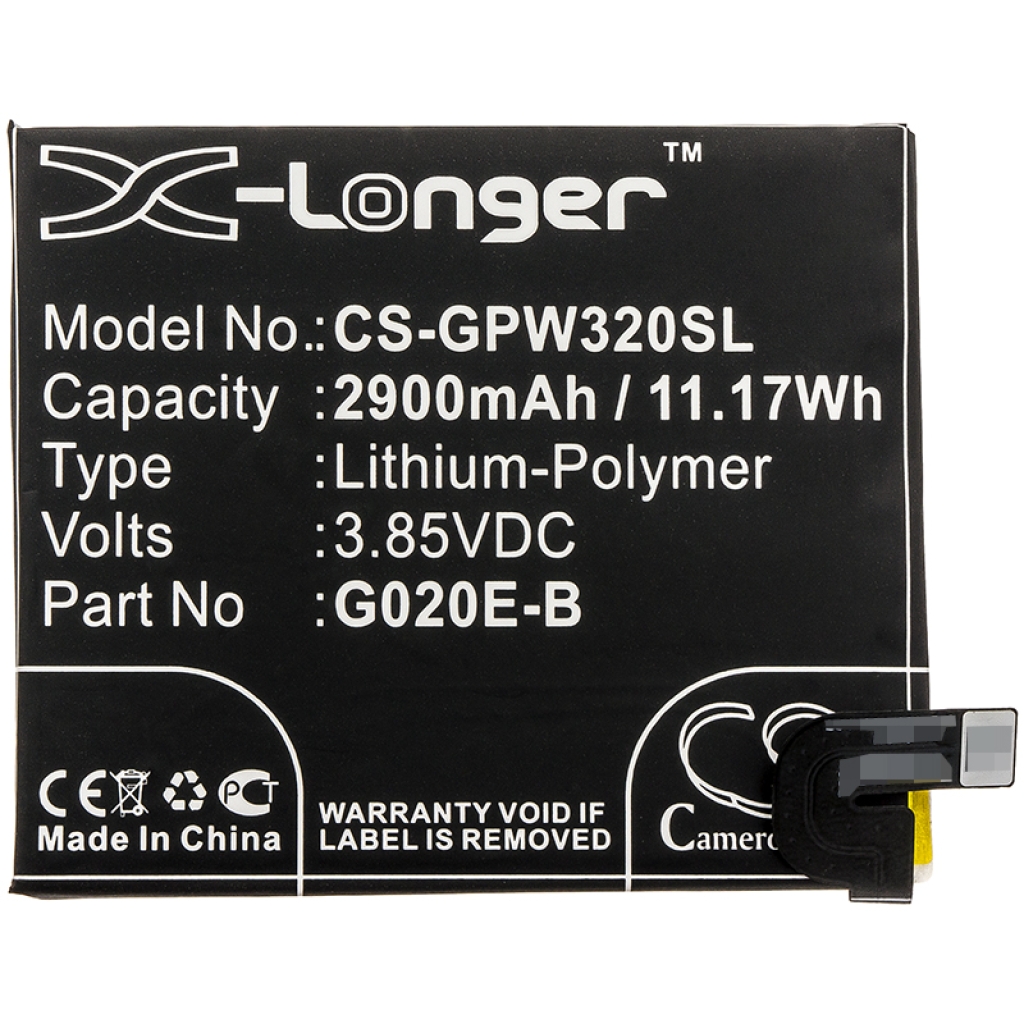 Mobiltelefonbatteri Google CS-GPW320SL