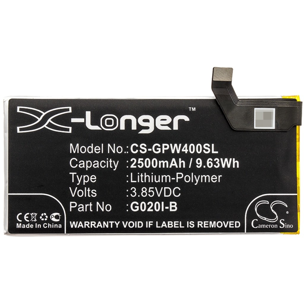 Mobiltelefonbatteri Google CS-GPW400SL