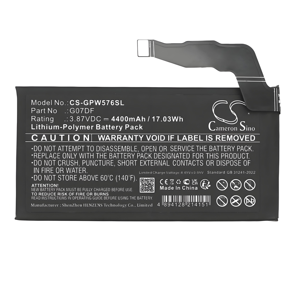 Mobiltelefonbatteri Google CS-GPW576SL