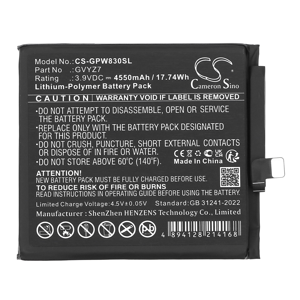 Mobiltelefonbatteri Google CS-GPW830SL